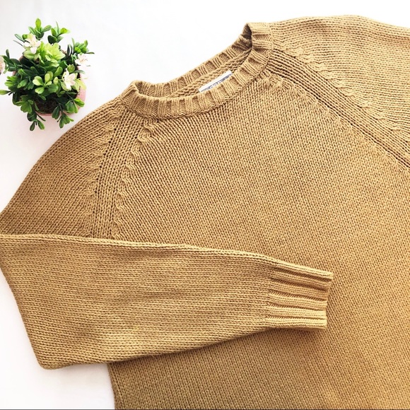 GAP Sweaters - GAP Oversized Light Brown Chunky Knit Sweater